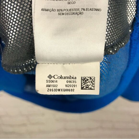 Columbia Blue Basin Half Zip Fleece Men's Sz Large - Picture 6 of 8